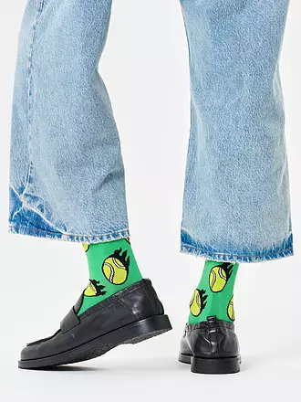 HAPPY SOCKS | Damen Socken TENNIS BALL 36-40 green | 
